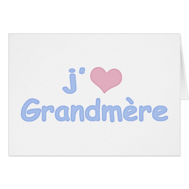 Je "coeur" Grandmère (Front Horizontal)