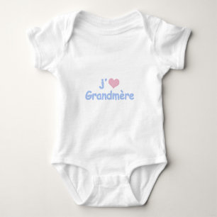 Je "coeur" Grandmère Baby Bodysuit