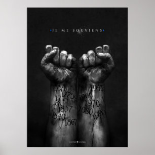 Je me souviens poster