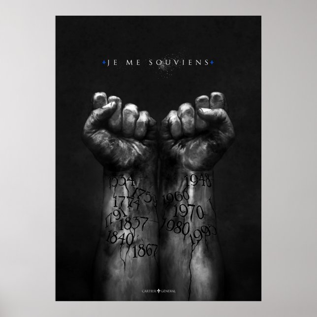 Je me souviens poster (Front)