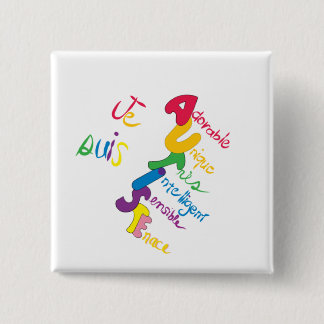Je Suis Autiste 15 Cm Square Badge