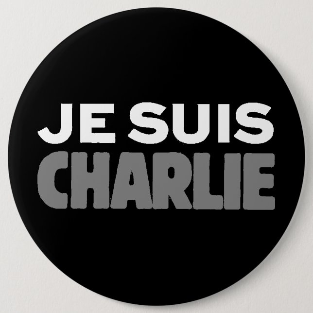 Je Suis Charlie 6 Cm Round Badge (Front)