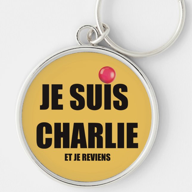 JE SUIS CHARLIE KEY RING (Front)
