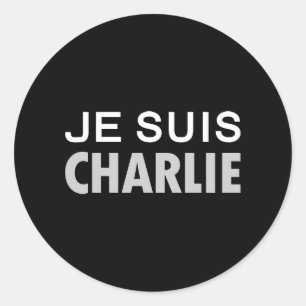 JE SUIS CHARLIE - national unity people Classic Round Sticker