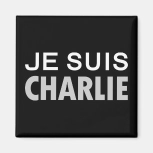 JE SUIS  CHARLIE - national unity people Magnet