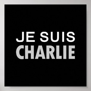 JE SUIS CHARLIE - national unity people Poster