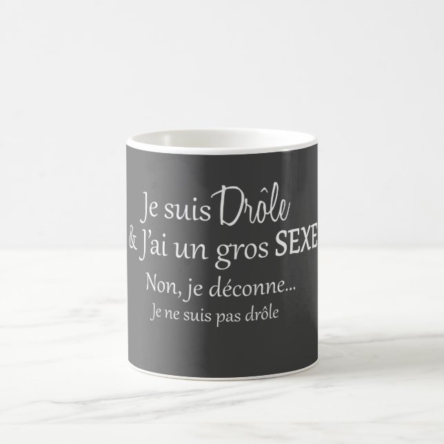 je suis drôle & j'ai  un gros sexe coffee mug (Center)