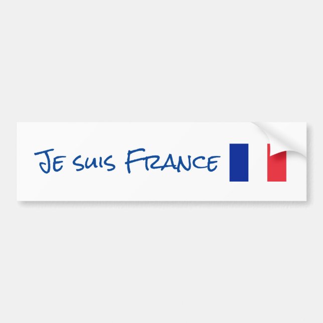 Je suis France Bumper Sticker (Front)