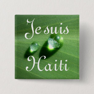 Je suis, Haiti 15 Cm Square Badge