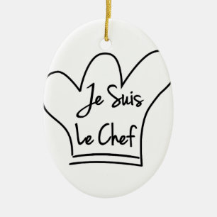 Je Suis Le Chef Ceramic Tree Decoration