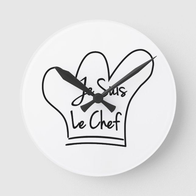 Je Suis Le Chef Round Clock (Front)