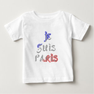 Je Suis Paris Art Print Baby T-Shirt