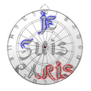 Je Suis Paris Art Print Dartboard