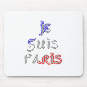 Je Suis Paris Art Print Mouse Pad