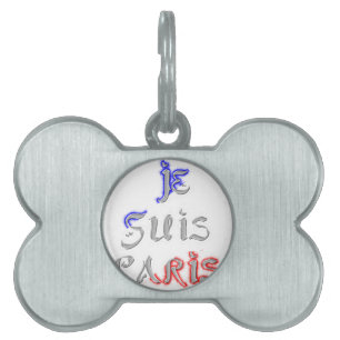 Je Suis Paris Art Print Pet Tag