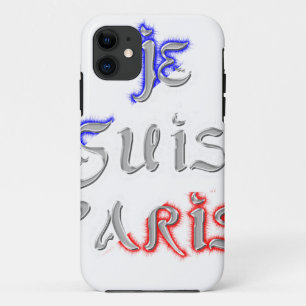 Je Suis Paris I Love Paris Text Art Print iPhone 11 Case