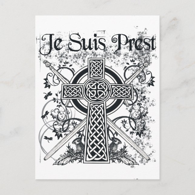 Je Suis Prest Fraser Family Motto Postcard (Front)