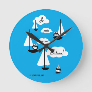 Je suis sur un Bateau! Round Clock