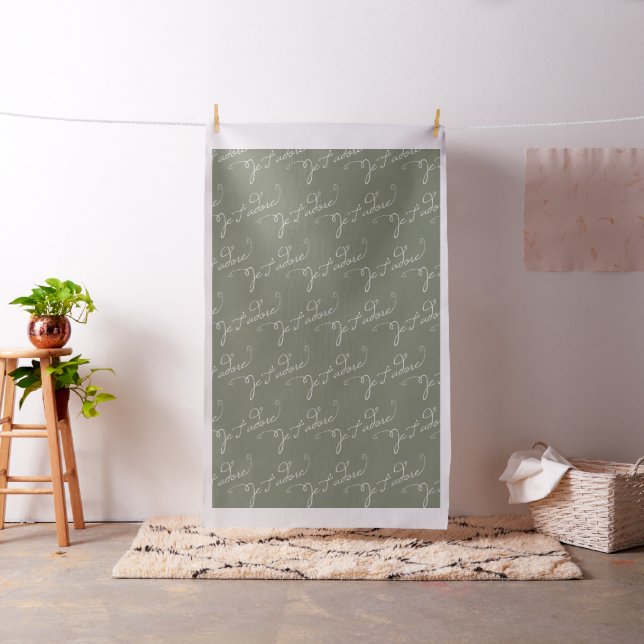 Je T adore Sage Fabric (In Situ)