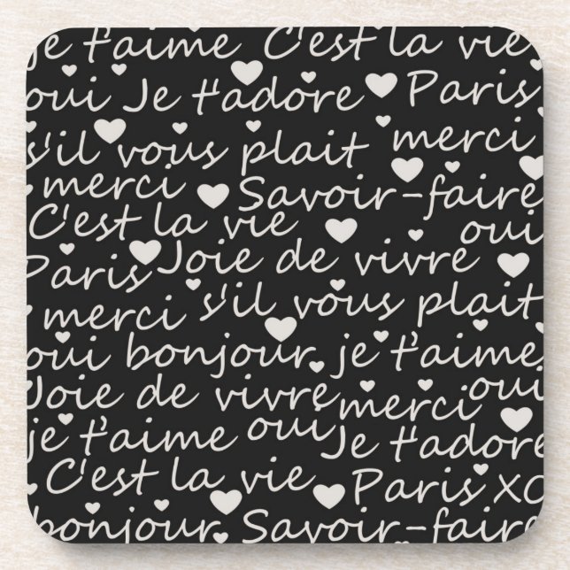 Je t’aime coaster (Front)