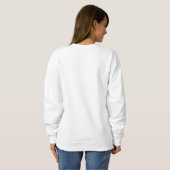 Je t’aime I love you in French Chic White Sweatshirt (Back Full)