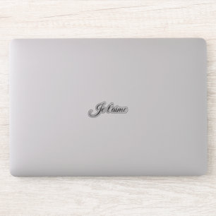 Je t’aime I Love You Script French Contour 