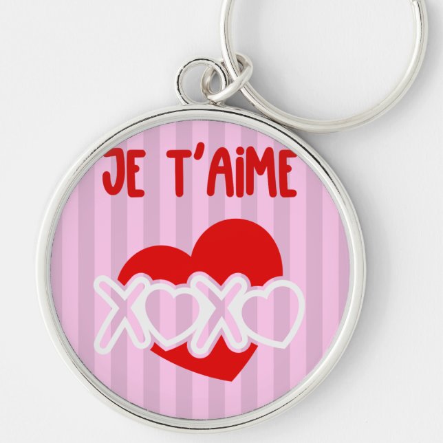 Je t’aime. key ring (Front)