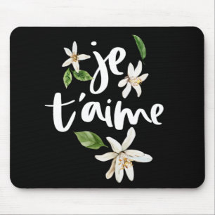 Je t'aim french sign mouse pad