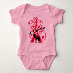 Je t'aime baby bodysuit
