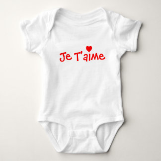 Je T'aime baby shirt