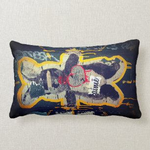 Je T'aime Bunny Streetart Pillow