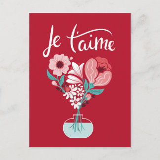 Je t'aime - French I love you card