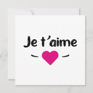 Je t'aime holiday card