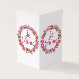 Je T'aime - I Love You - French Sayings