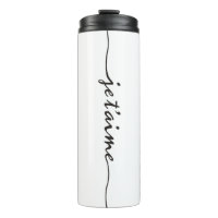 je t'aime - I love you in French - black