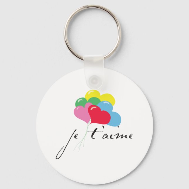 Je' taime (I love you) Key Ring (Front)