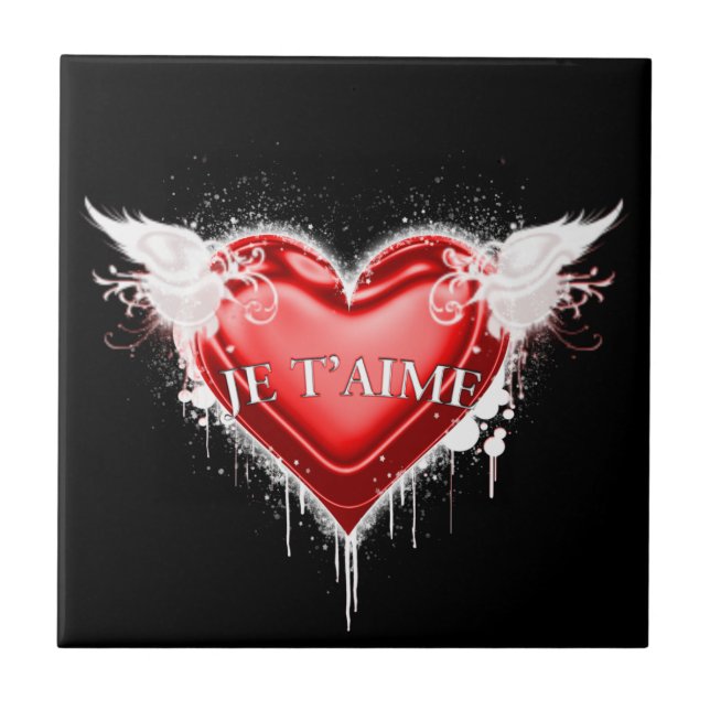 Je t'aime (I love you) Tile (Front)