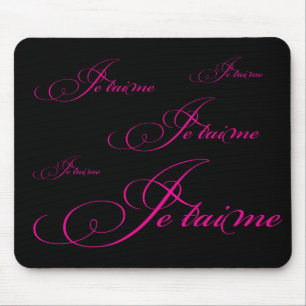 Je taime Love Words Mousepad