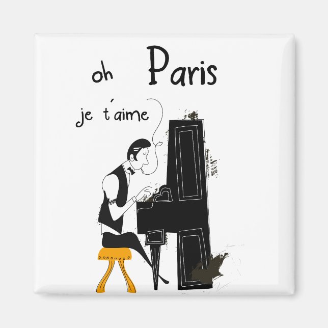 je t'aime Paris Magnet (Front)