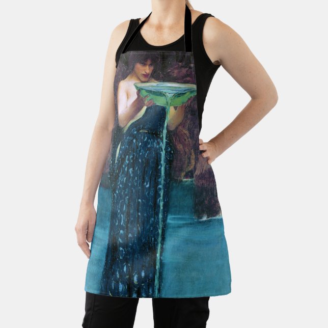 Jealous Circe, John William Waterhouse Apron (Insitu)