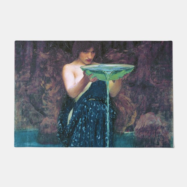 Jealous Circe, John William Waterhouse Doormat (Front)
