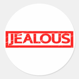 Jealous Stamp Classic Round Sticker