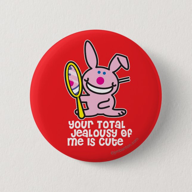 Jealousy 6 Cm Round Badge (Front)