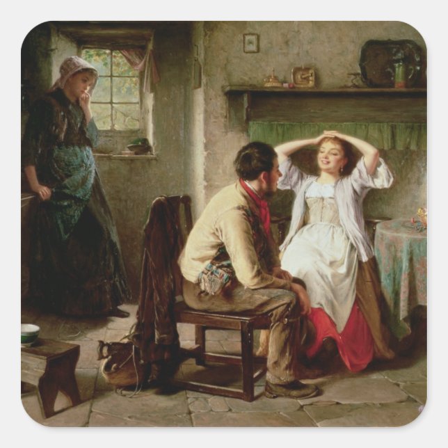 Jealousy and Flirtation Square Sticker (Front)