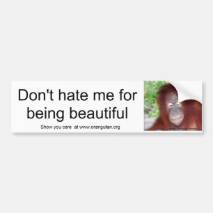 Jealousy: beautiful redhead bumper sticker