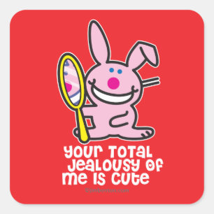 Jealousy Square Sticker