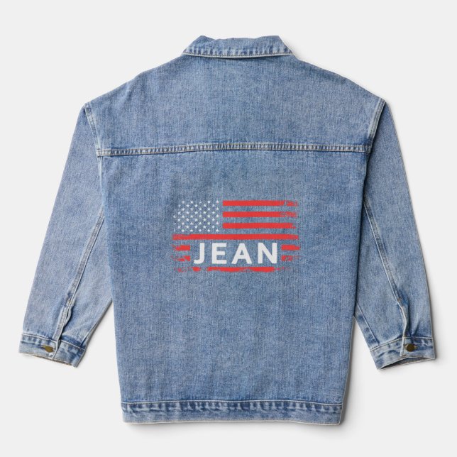 JEAN AMERICAN FLAG  FOR JEAN  DENIM JACKET (Back)