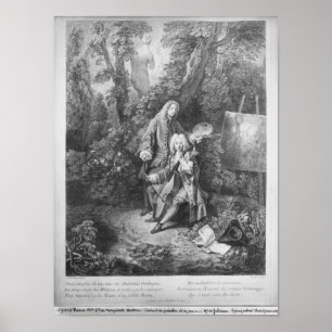 Jean Antoine Watteau and friend Monsieur Poster