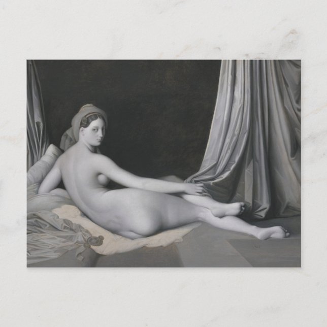 Jean Auguste Dominique Ingres | Odalisque in Grisa Postcard (Front)