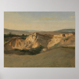Jean-Baptiste-Camille Corot - Italian Landscape Poster